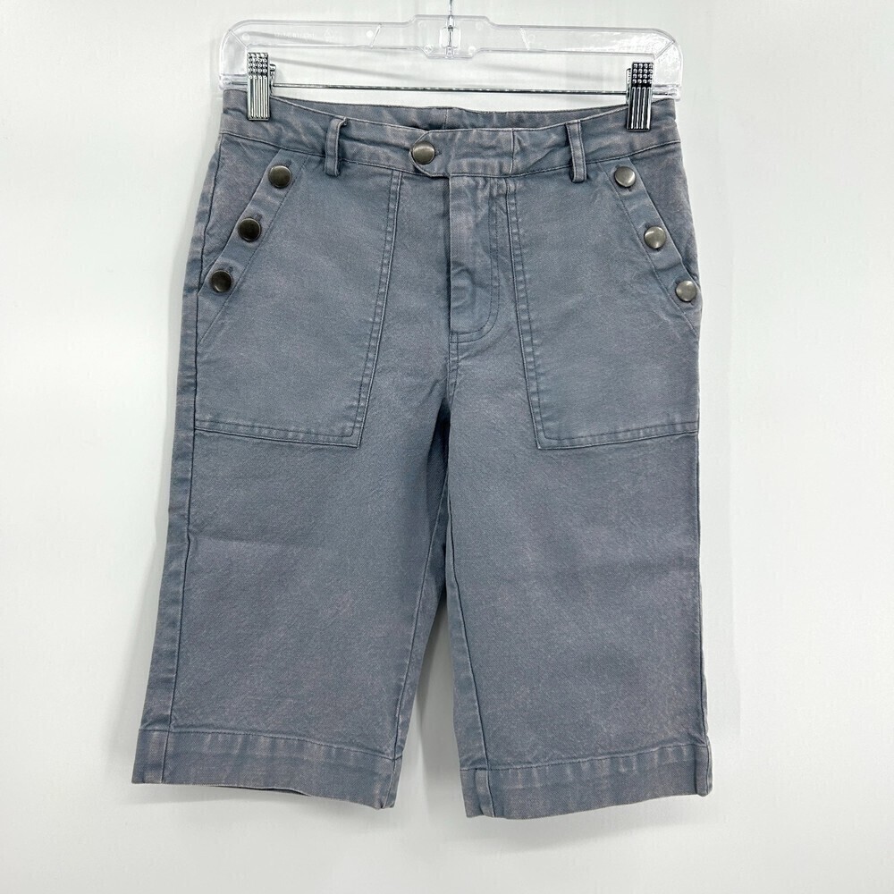 NWT CHASER Blue Vintage Canvas Bermuda Summer Shorts Size Small